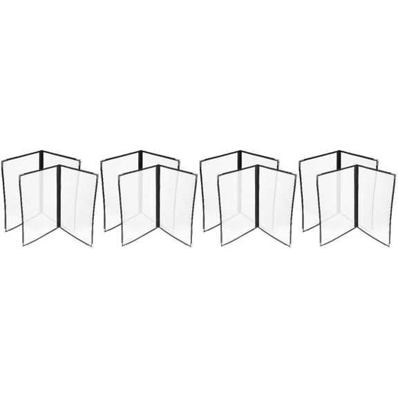 Worgeous 8 Pcs  Menu Cover for House PVC Transparent Binder Practical Menu Price Book Shell