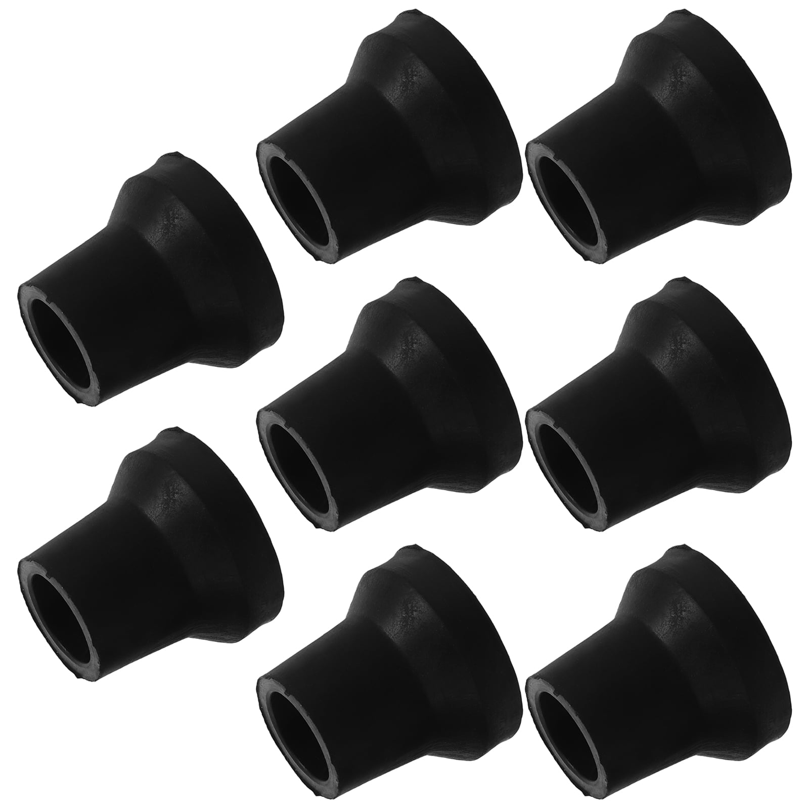 Worgeous  8 Pcs Quad Cane Tip Walker Accessories Rubber Mat