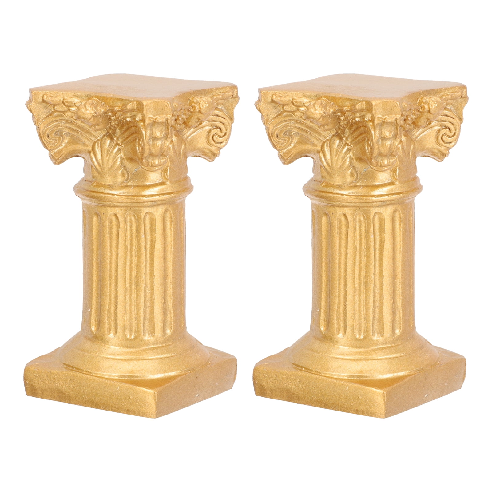 Worgeous 8 Pcs Roman Column Design Candle Holders Resin Roman Column Stand Table Decorations ...