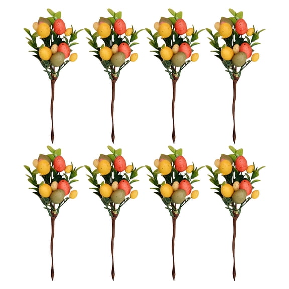 YSNOOWE Artificial Easter Eggs Realistic Appearance Vibrant Colors 8Pcs