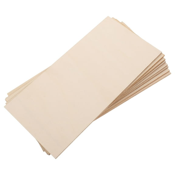 Worgeous 8 Pcs Unfinished Wood Rectangles For Crafts 10x20cm Wooden Pieces Rectangle Plywood Board For Painting Engravings Diy Projects Decorations