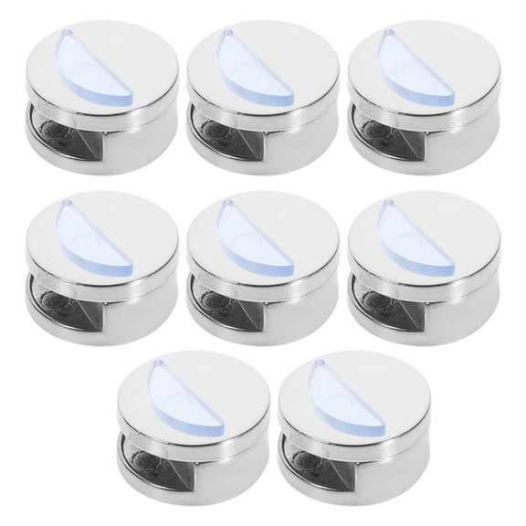 Worgeous 8 Sets Metal Shelf Pegs Zinc Alloy Bracket Clips Mirror Bathroom Holder Silver