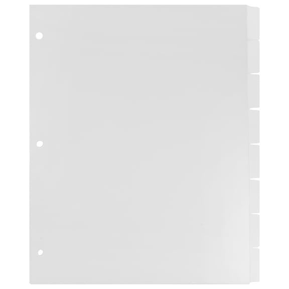 Worgeous  8 Sheets Separator Adhesive Dividers Frosted Replacement Core
