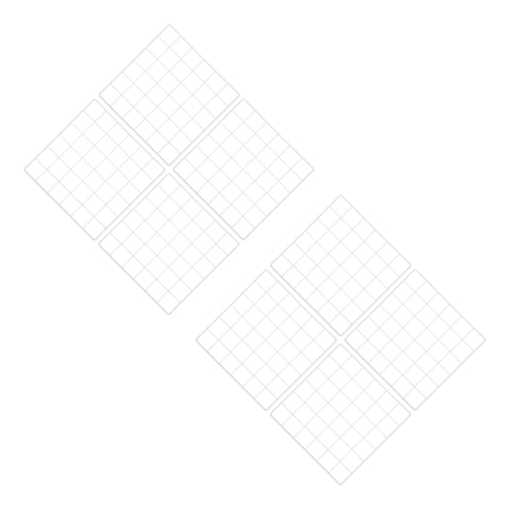 PENIKOKO 8 pcs Wire Grid Panel for Retail Display Iron Wall Panel Jewelry Rack Shelves Decoration Organizer for Retail Home