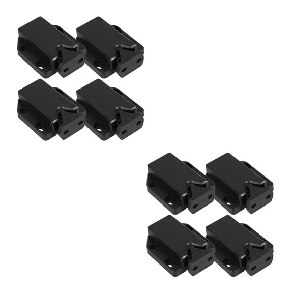 Worgeous 8 pcs Push Latches for Cabinets Push to Open Catch Lock Safe Rebound Self-Locking Device Drawer Catch Hardware Accessories