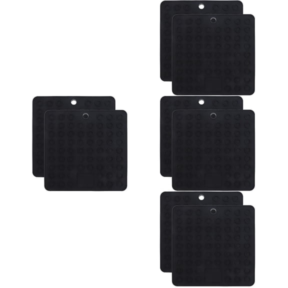 Worgeous 8 pcs Silicone Pot Mats Countertop Pads Heat Resistant Table Placemats