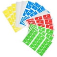 thumbnail image 1 of Worgeous 80 Sheets  of Self-Adhesive Cable Organizer Stickers Cord Tags Colorful Cord Labels Convenient Cable Labels, 1 of 8