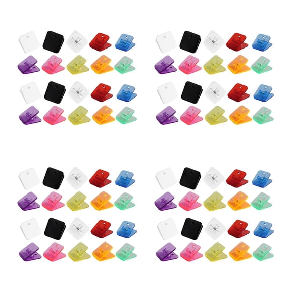 Worgeous 80 pcs  Compact Photo Clips Files Documents Clips Party Photo Clamps Study Supplies Small File Clips Paper Clip Cute Office Supplies Binder Clip