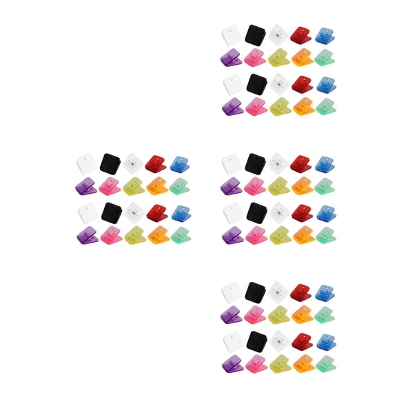 Worgeous 80 pcs  Cute Paper Clips Reusable File Clamps Reusable Photo Clamps Medium Binder Clips Small Paper Clips Binder Clips Large Office Supplies For Women