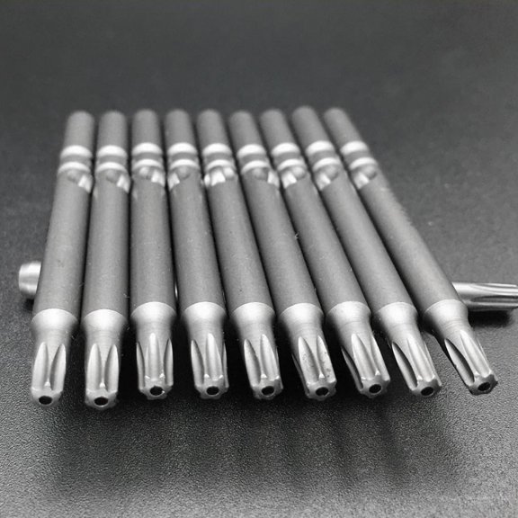COSMOBETTY 8Pcs Tamper Proof Screwdriver Bit Set Plated Silver Steel for Repairing with Wide Application