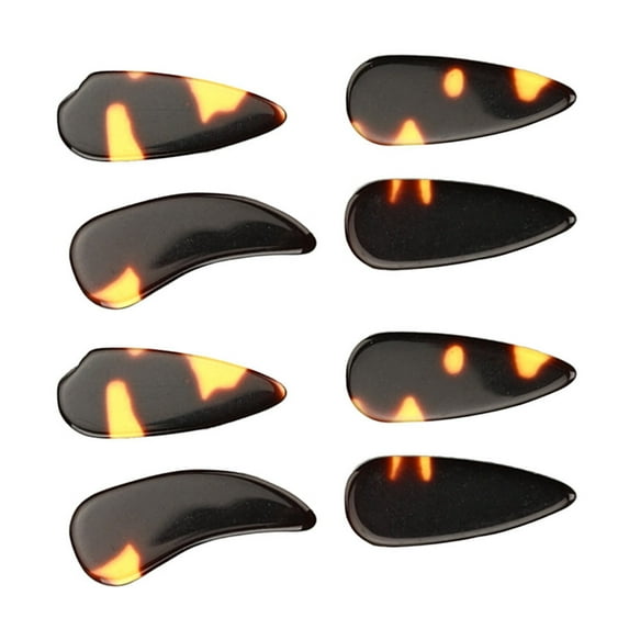 Worgeous 8Pcs Guitar Picks Set Plastic Assorted Color For Musical Instrument Accessories