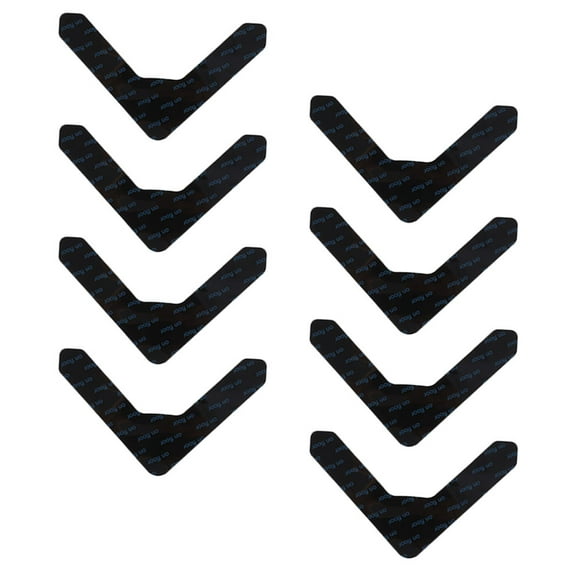 Worgeous Antislip Carpet Padding Liner Rubber 8Pcs 4.91X4.91X0.04In