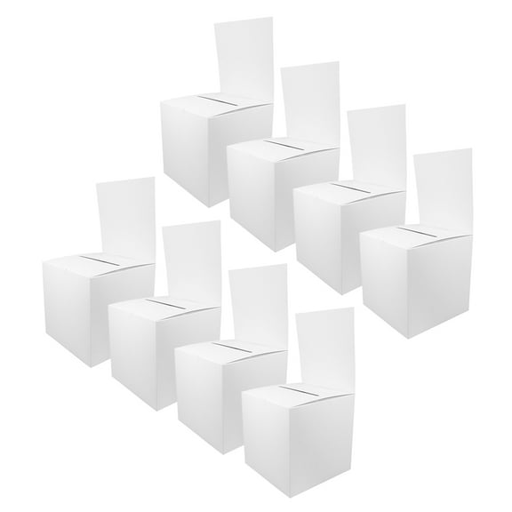 WHAMVOX Worgeous 8Pcs Ballot Box for Raffle Donation Fundraising to Collect Business Cards for Voting Contests