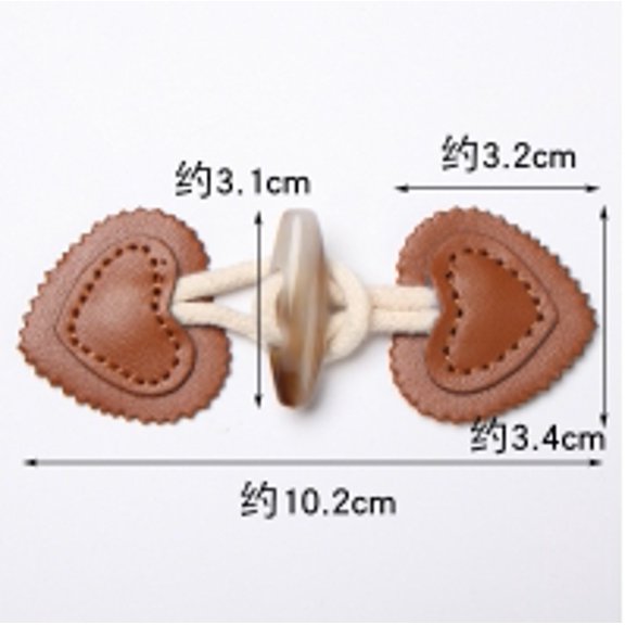 Worgeous 8pcs Clothing Button Replacements Sewing Horn Buckles Small Horn Toggle Buttons For Coats Outerwear Garments