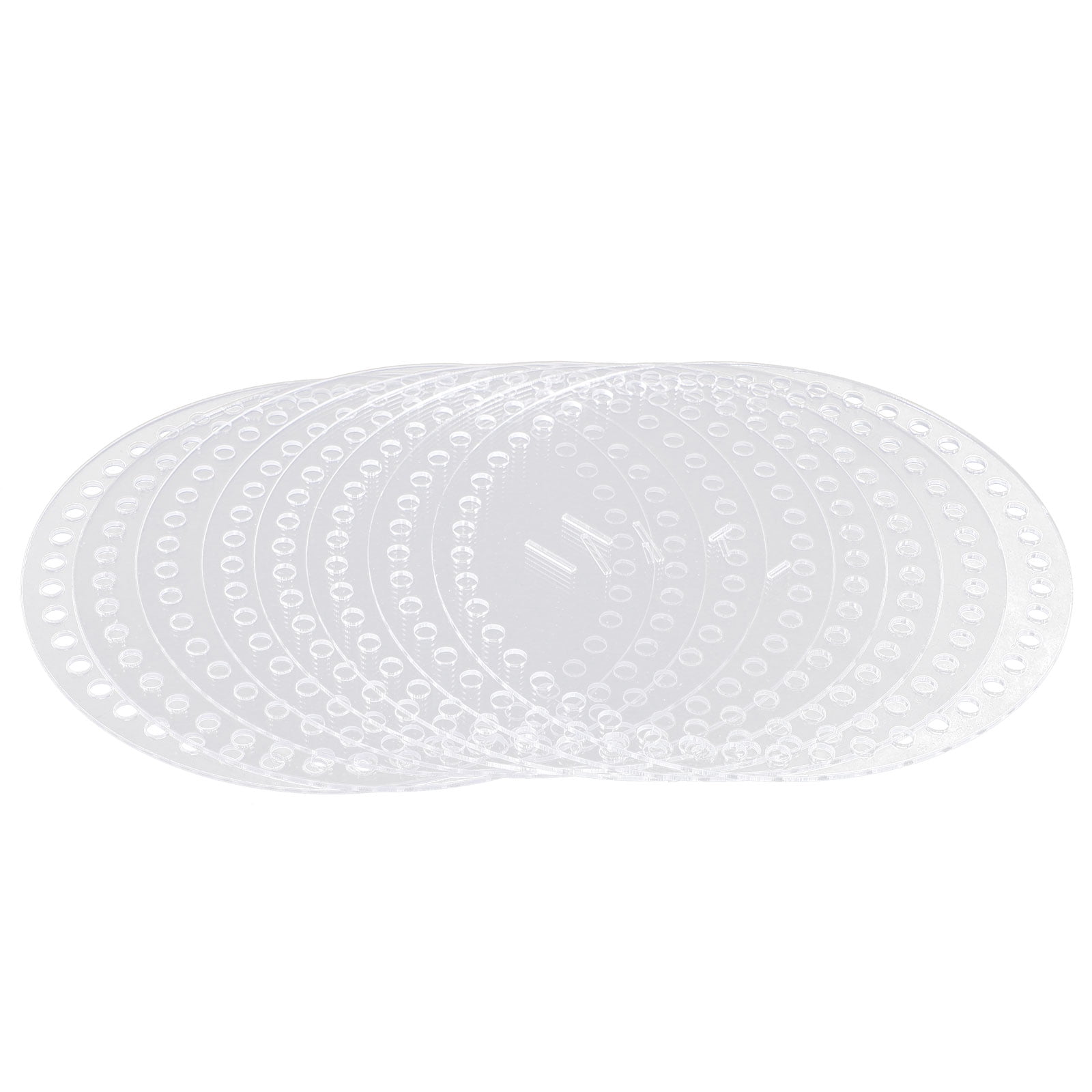 Worgeous 8pcs Round Shape Acrylic Handbag Weaving Boards Bag Hardwares Accessories