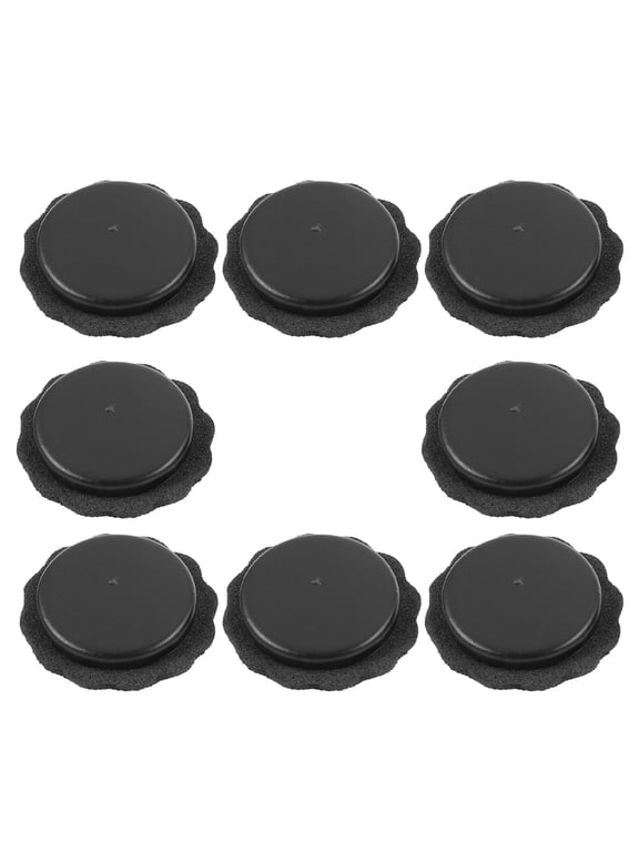8pcs Black Plastic Umbrella Tip Caps Protection Replacement Parts