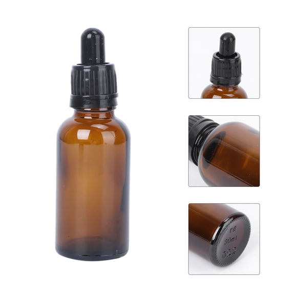 Worgeous 9 Piece Dropper Bottles Set 30 ml Each Reusable for Essential Oils Travel Size