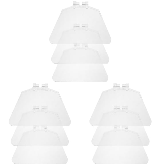 Worgeous 9 pcs Bench Eye Shield Plastic Eye Guards Clear Eye Shield