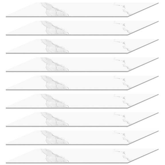 Adhesive Foam Wall Stickers for Home Decor EVA Material White Color 9 pcs