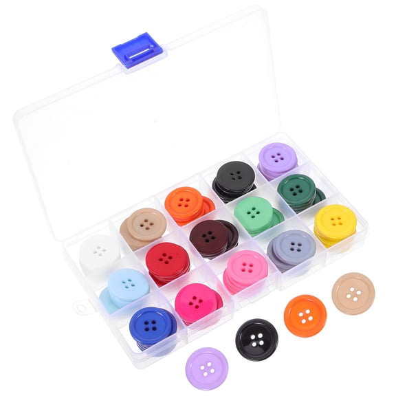 Worgeous  90 Pcs Shirt Button Electronic Bracket Sewing Resin Buttons