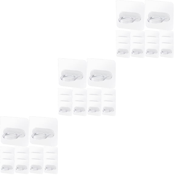 Worgeous 90 pcs  Adhesive Wall Hooks Sticky Hooks Spray Bottle Holders for Bathroom Kitchen