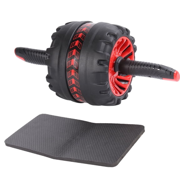 Worgeous Ab Wheel Roller Rebound Plank Exercise Supports Fitness Red