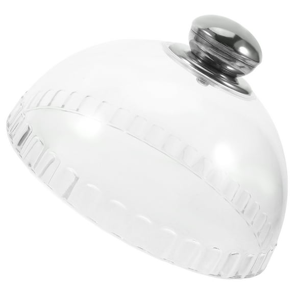 Worgeous Acrylic Cake Dome Cover with Handle Clear Food Protector for Cakes Pies Muffins Cupcakes and Desserts Reusable Round Cake Lid