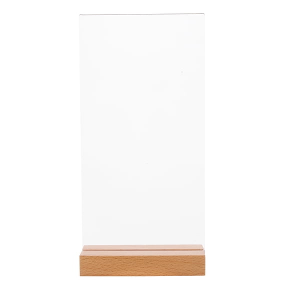 RENACLIPY Acrylic Menu Holders with Stable Base for Restaurants and Cafes, Clear Display Stand for Menus and Signs