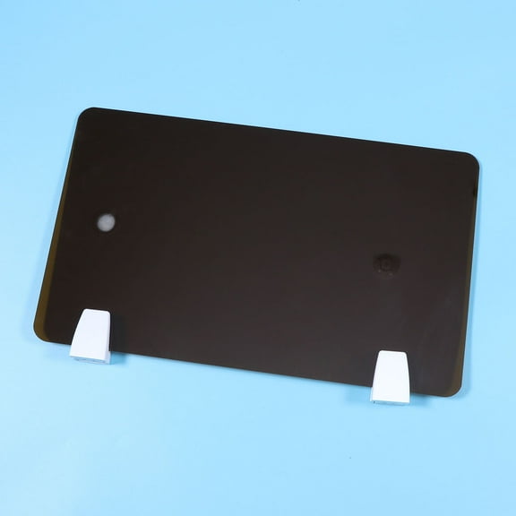 Worgeous Acrylic Office Partition Board for Desk Practical Screen Dividing Board Brown 1PC