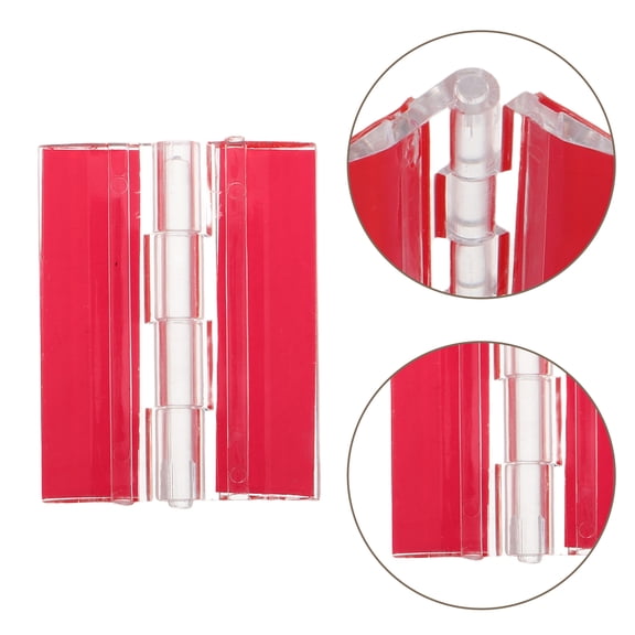Worgeous Acrylic Self Adhesive Hinges for DIY Transparent Boxes and Displays 6 Pieces 45mm