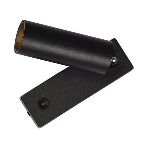 Worgeous Adjustable LED Wall Reading Spotlight for Home Black Aluminum Durable and Eye Protection 7.8 Inches