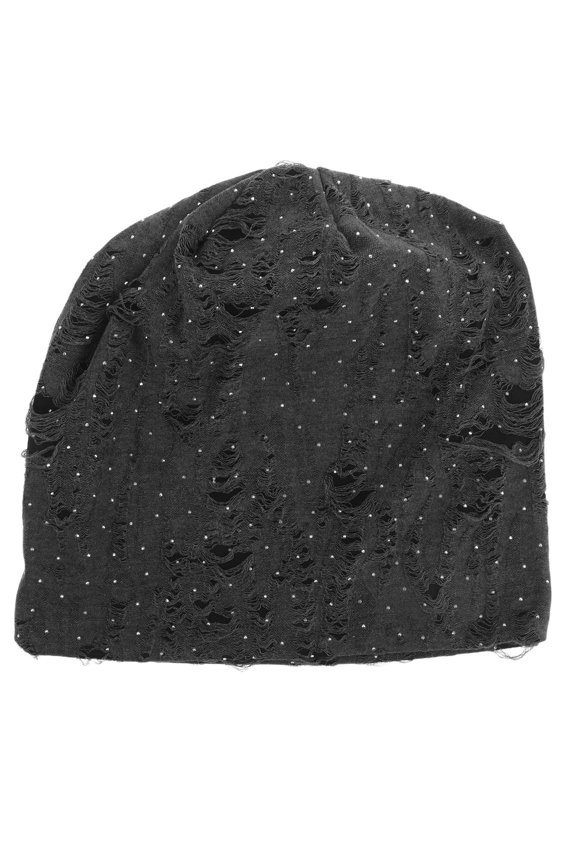 American Retro Ripped Hat Men and Women 27.00X27.00X1.10CM Grey