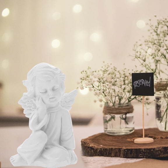 Worgeous  Angel Ornaments Figure Memorial Figurine Decorations Child White