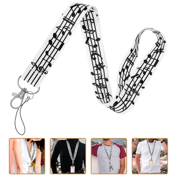 PENIKOKO Student Lanyard Polyester Neck Strap Badge Lanyard Multi 1Pcs 18.5x1In