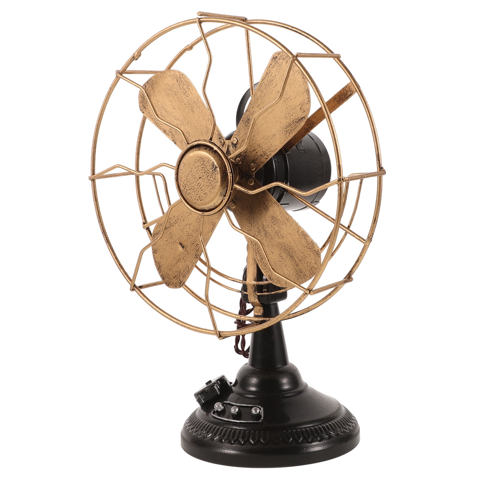 Worgeous Antique Fan Model Iron Art Vintage Table Fan Ornament Retro ...