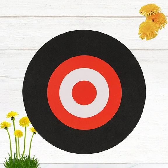 COSMOBETTY Arrows Target Black EVA Returns to Original Shape 1Pcs 9.8 x 9.8 x 1.2In