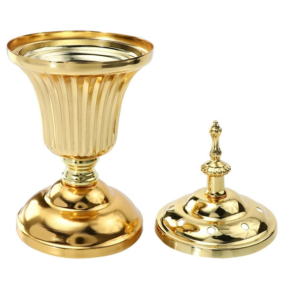 CIMAXIC Golden Metal Aroma Burner for Bedroom 1Pack 7.5x3.3in