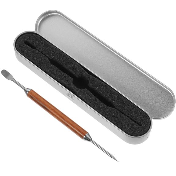 KALLORY Stainless Steel Coffee Pull Needle Pen Set - Carved Design for Precision Coffee Art