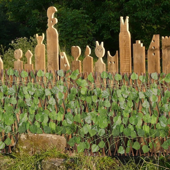 Worgeous Leaf Artificial Hedges Fence for Garden Decor 1Pcs