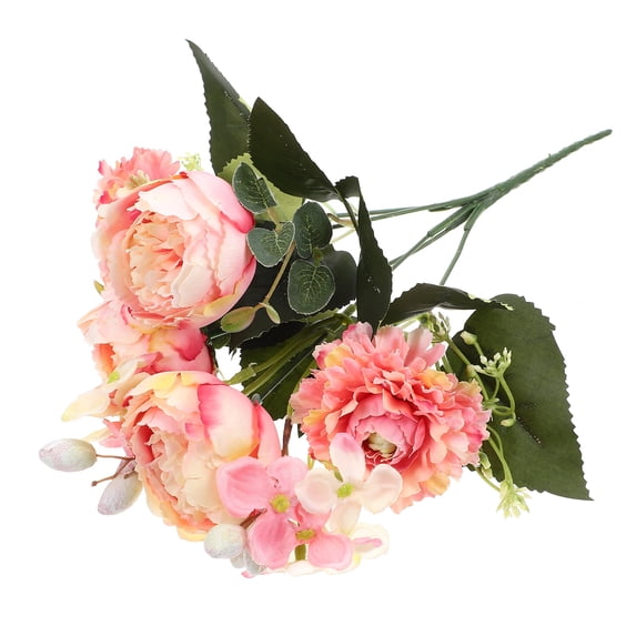 Worgeous Artificial Flower Vases Fall Decorations for Home Rose Pink