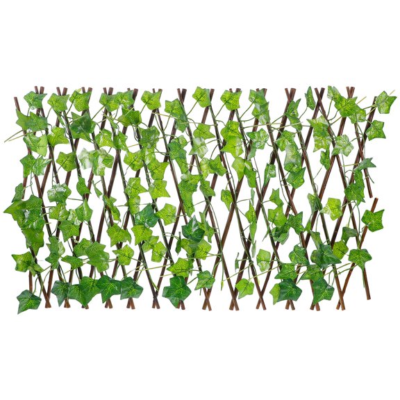 Worgeous Artificial Greenery Fence, Expandable Privacy Screen for Yard, Garden, Balcony, Retractable Fence for Outdoor Decoration, Faux Green Leaves, No Maintenance Required, Ideal for Home Use