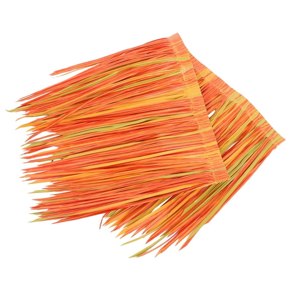 WHAMVOX Realistic Artificial Thatch Grass Roof for Tiki Hut Decor PE Material 7.87x32.81ft