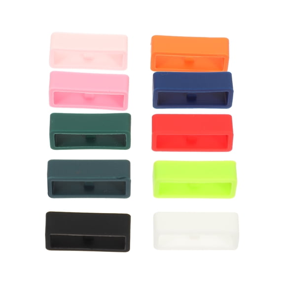 Worgeous Watchband Fastener Ring Silicone 25Pcs 0.98X0.39X0.28in
