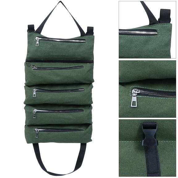 Worgeous  Auto Back Storage Trunk Organizer for Pockets Cars Travel Green