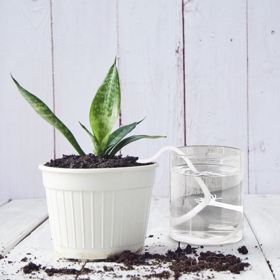 Worgeous  Automatic Watering Rope Vacation Plant Devices Indoor Garden Twine Newborn Baby White