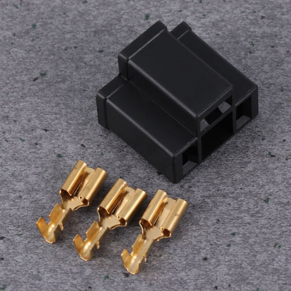 Worgeous Automobile Waterproof Connector with 3 Jacks for Anti Creeping Plastic 2Pcs