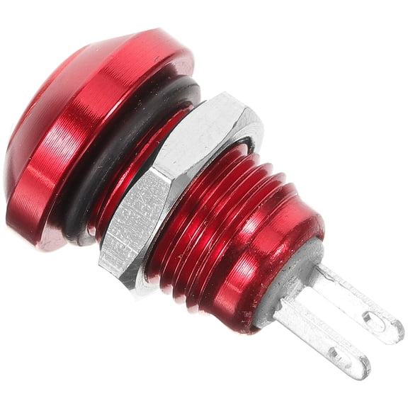 Worgeous  Automotive Replacement Push Button Universal Circuit Vehicle Ignition Red