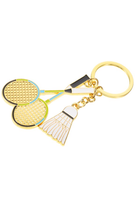 Badminton Design Key Chain Bag Hanging Keychain Decoration Backpack Decoration