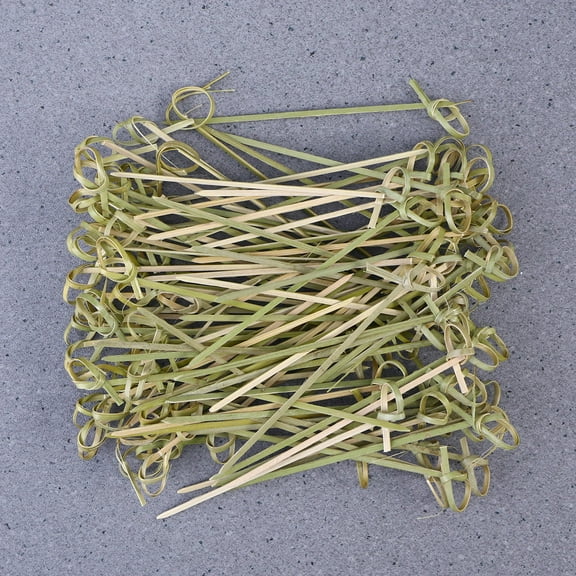 Worgeous Bamboo Cocktail Picks with Twisted Ends for Party Supplies and Snacks 100PCS 9CM