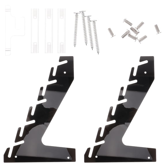 RENACLIPY Black Acrylic Hat Organizer Wall Mountable Cap Storage Rack and Space Saving